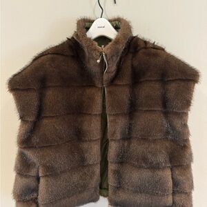 Brown Fur Vest